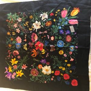 Gucci Floral Silk Scarf